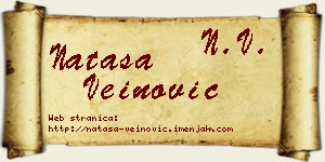 Nataša Veinović vizit kartica